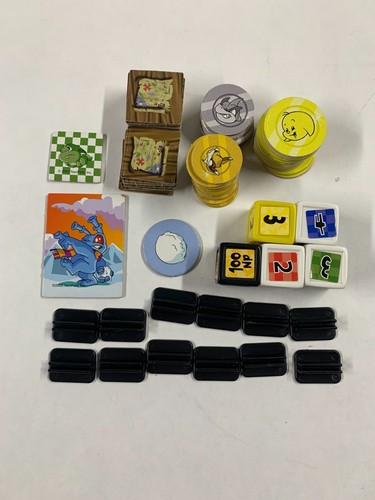 Neopets Adventures in Neopia Board Game Replacement Pieces Dice Coins Stands Etc