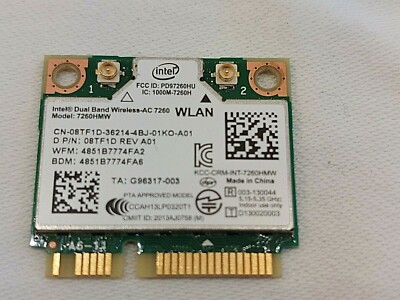 Intel Wireless-ac 7260 7260hmw 802.11ac Dual Band Bt4.0 Pcie Card