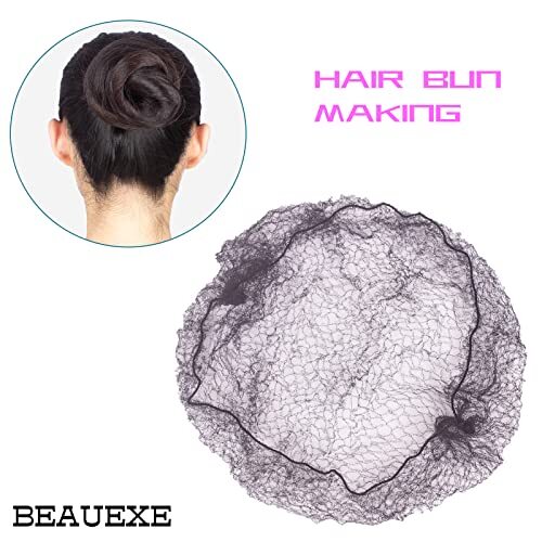 Black 30 Pcs 22" Invisible Hair Nets Elastic Edge Mesh For Women Bun Ba eBay