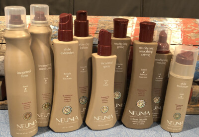 Lot 9 NEUMA Incontrol Mousse Texturizer Extender Spray Glee CremeBlow Dry lotion