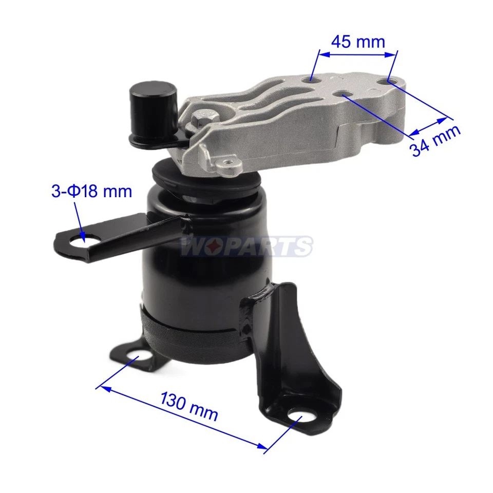 Juego de montaje de motor, transmisión y par de 3 piezas apto para Mazda 2 1,5 L automático 2011-2014 Foto 4 de 4