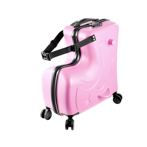 20/24" Spinner Luggage Kids Ride-On Roll Suitcase Luggage Bags Wheeled Trolley N - Picture 5 of 19