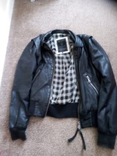 Guess Leather Jacket Women Medium Hardly Worn