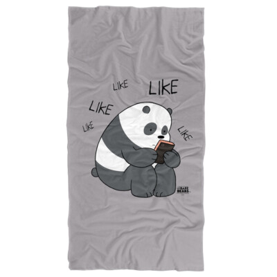 We Bare Bears Like Like Like Officially Licensed Beach Towel 30''x60''