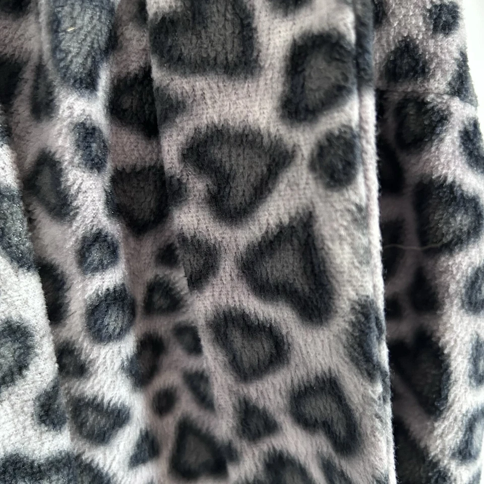 Betsy Johnson Cinturón Polar Estampado Guepardo Corazones Rosa Forro Lazo Volantes Dobladillo Med Foto 4 de 4