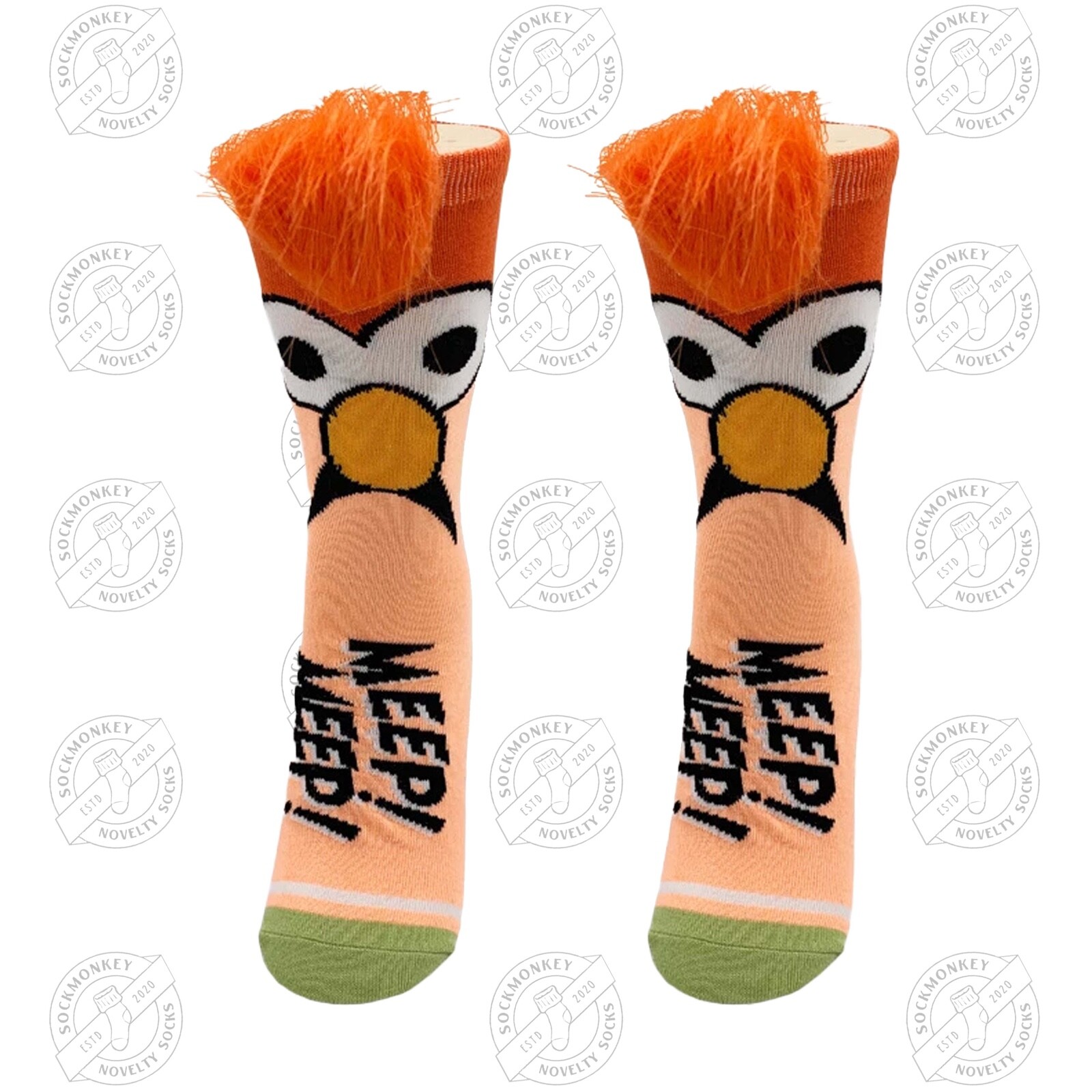 Muppets Sesame Street Beaker Meep Meep!! BN Novelty Socks One Size