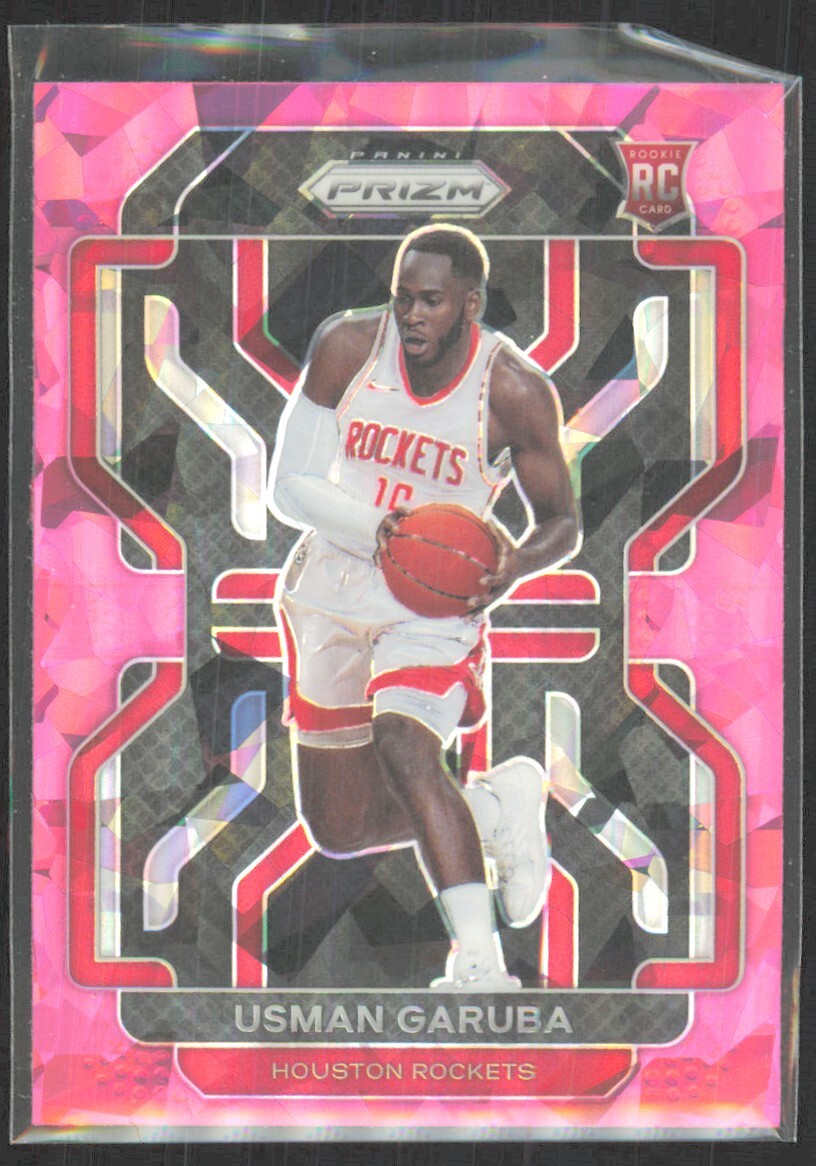 2021-22 Panini Prizm Pink Cracked Ice Usman Garuba Rookie #321