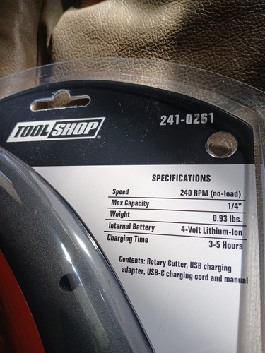 4V Cordless Power Cutter, Heavy Duty Cut A Variety Of Materials Up To 1/4"Thick - Picture 3 of 3