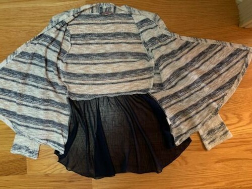 Girls cardigan/sweater white/blue size 10 good condition PAPER DOGG - Picture 5 of 10