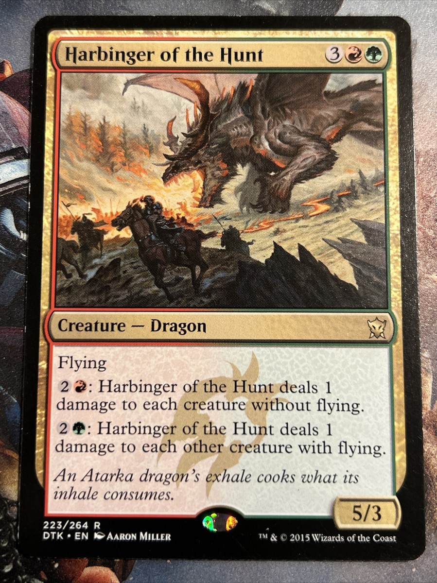 1x Harbinger of the Hunt Dragons of Tarkir LP MTG Magic the