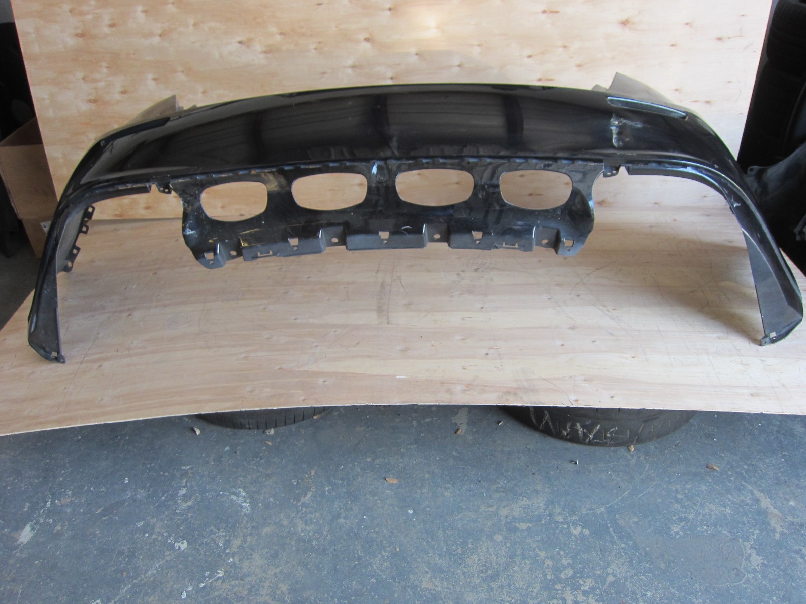 Maserati Ghibli OEM Rear Bumper Cover.Black Part# 673004365, 2014-17