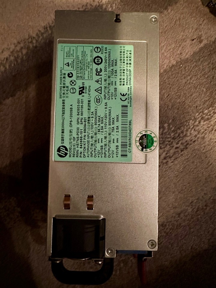 HP 1200W Power Supply Server DSP1200SB A eBay