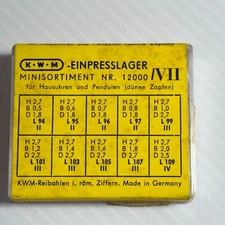 KWM Clock Bushings Bushes Assortment 100 Pieces NR 12000 - VII - Made in Germany
