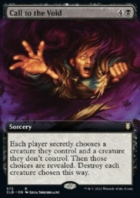 Call to the Void 572 (Extended Art) Rare FOIL Battle for Baldur's Gate MTG CLB