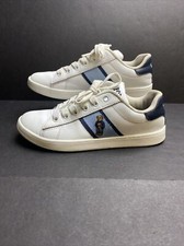 Polo Ralph Lauren Quilton Bear Lace Athletic Shoes US 3 Blue White Rare