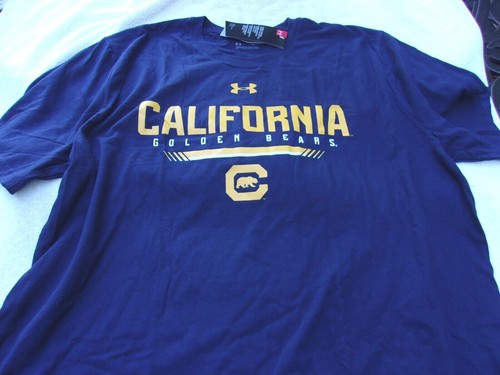 NWT Under Armour loose fit T, California Golden Bears, men's XXL, blue, cotton