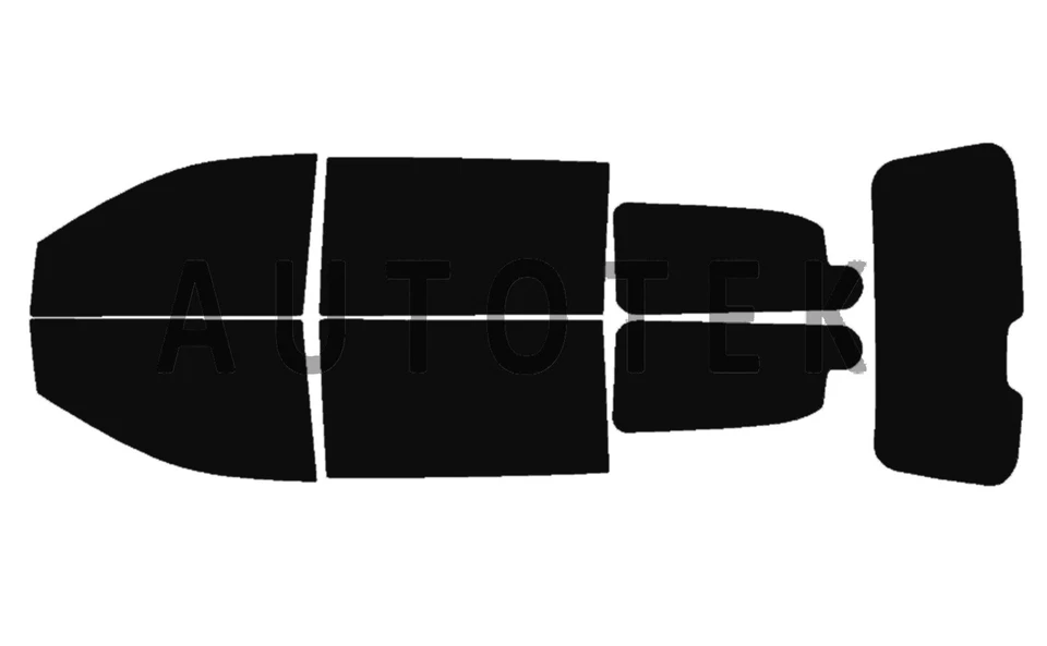 Película de ventana precortada en todos los lados cualquier tono % para Dodge Grand Caravan 2008-2020 Foto 2 de 4