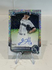 2025 Bowman Draft Griffin Hugus 1st Bowman Speckle Refractor Auto /71
