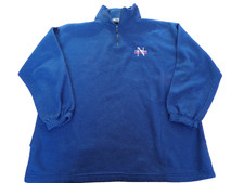 VINTAGE 90'S NAUTICA COMPETITION FLEECE PULLOVER NAVY BLUE SIZE XL