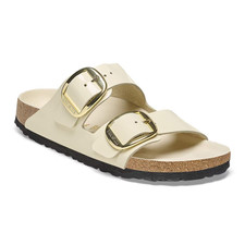 New w/Tage Birkenstock Arizona Big Buckle - High Shine Ecru -Size 41 US 10.10.5