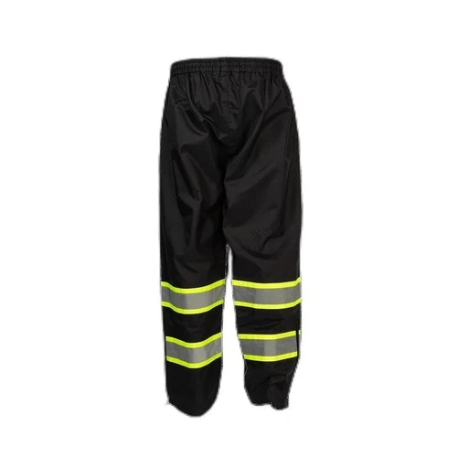 Waterproof Drawstring Rain Pants in Black/Lime Two-Tone by PETRA ROC - product listing photo