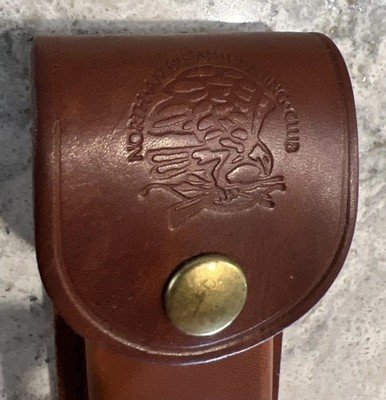 Brown Leather Sheath Case North American Hunting Club 5 3/4 