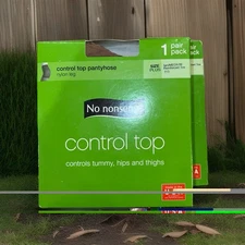 No Nonsense Control Top Pantyhose, Size Plus, Tan #113 . Price for 2 packs
