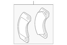 Genuine Porsche 1 Set Of Brake Pads 95b-698-151-ba