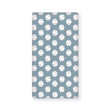 Baseball Blue Fitted Crib Sport Championship Patch Sports Standard Crib Mattr...