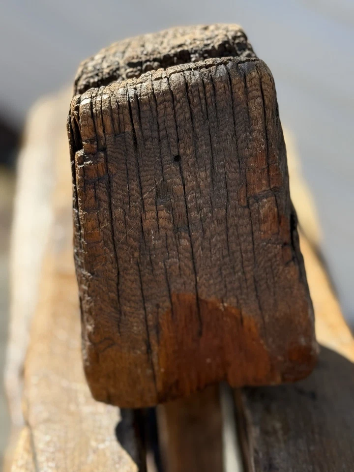 Antique Primitive Shaving Horse Drawknife Hand Hewn Folk Art Rustic Farm Decor - Image 4 of 4