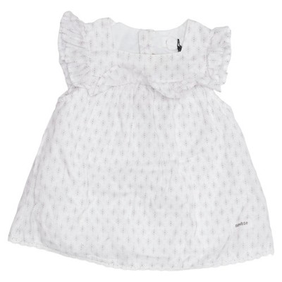 Newbie by KappAhl, Kleid, Größe: 80, Weiß/Mehrfarbig, Gepunktet, Mädchen #Zyc