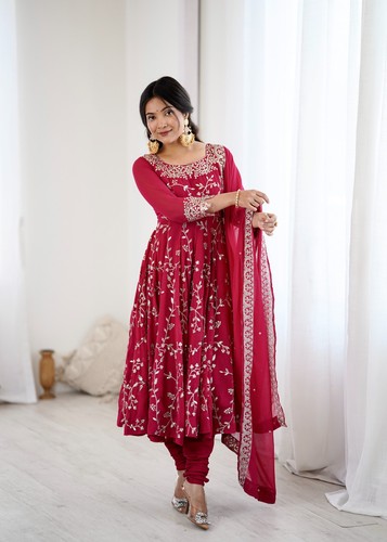 Costume Traditionnel Asiatique 3 Pièces En Lin, Femme – Tenue De Fête Pakistanaise/indienne, Taille D