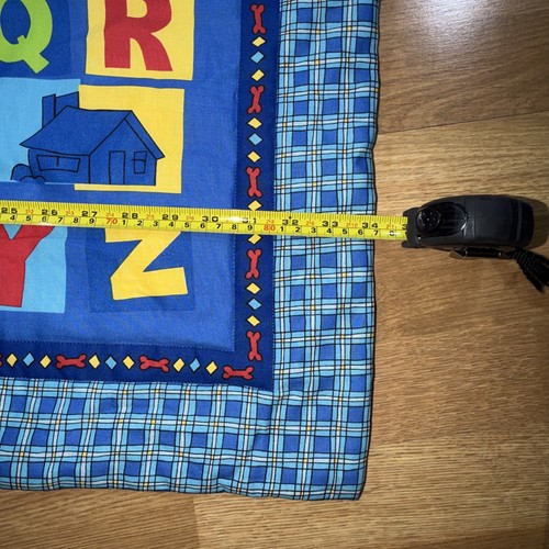 Trapunta coperta culla Clifford il grande cane rosso fatta a mano arazzo da parete 43"x 34" - Foto 4 di 11
