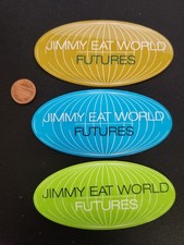 Jimmy Eat World 2004 3 Promotional Sticker Set New Old Stock Flawless Condition