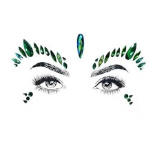 Face Gems Stickers for Party, DIY Costume Rhinestone Tattoo Jewels for