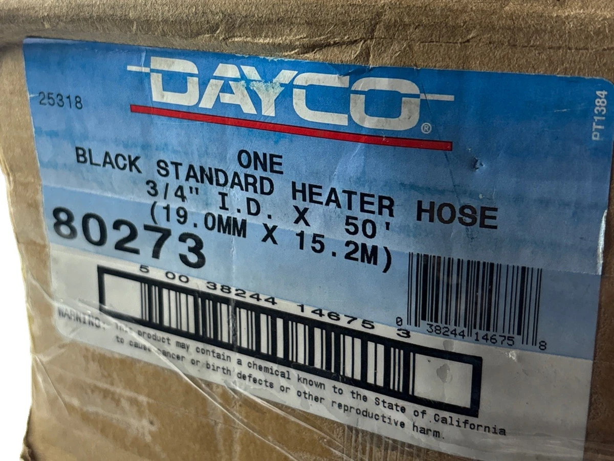 Dayco 80273 3/4” x 50 FT Standard Black Heater Hose EPDM 19mm photo 2