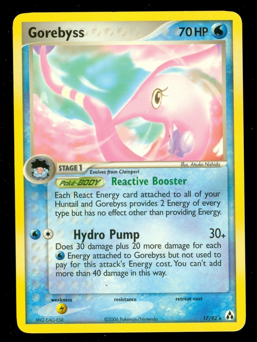 Pokemon GOREBYSS 17/92 Legend Maker - RARE - NEAR MINT