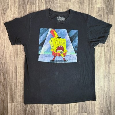 SpongeBob SquarePants Sweet Victory Band Tee Black L Viacom 2019 Nickelodeon