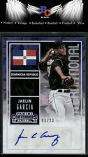 2015 Panini Contenders #23 Jarlin Garcia Prospect Ticket Autographs Cracked Ice