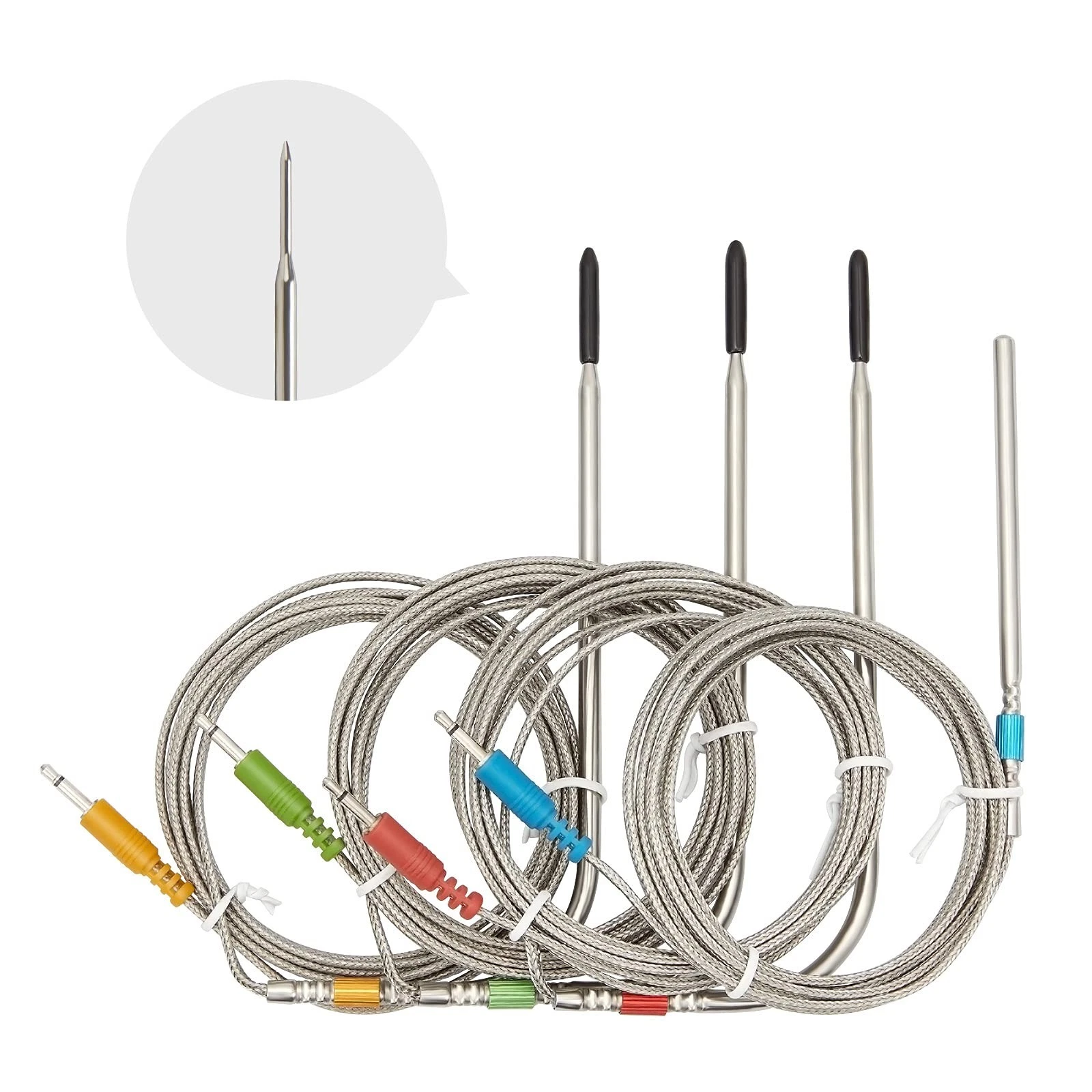 Inkbird Replacement Colored Probe 4-Pack Kit Only Compatible with IBT-4XS
