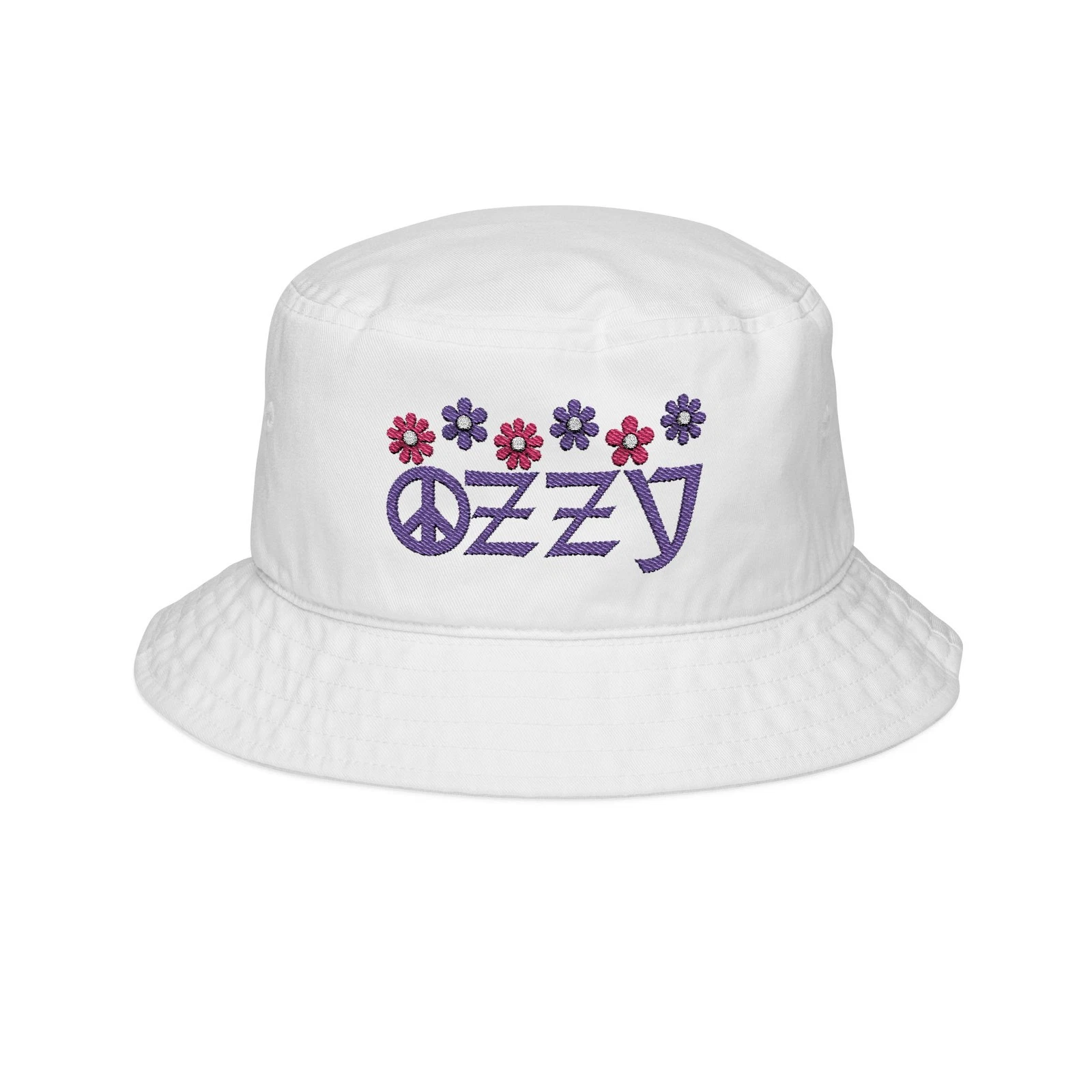 Ozzy Tribute Bucket Hat, Embroidered Ozzy Fan Hat, Unisex Ozzy Bucket Hat