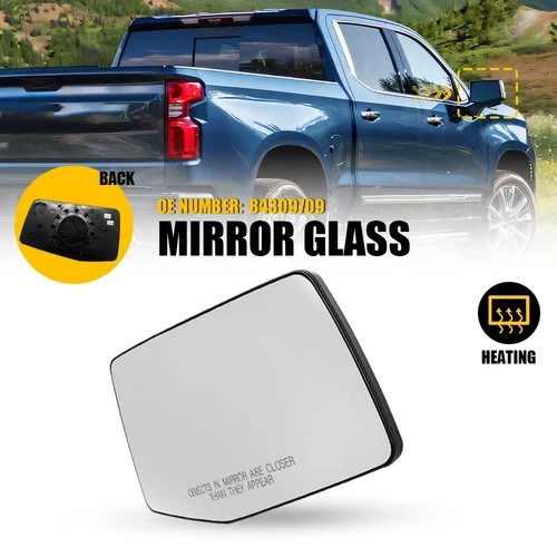 Right Mirror Glass Fits 2019-2023 Chevrolet Silverado GMC Sierra 1500 84309709