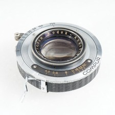 :Kodak Anastigmat 10.5cm 105mm f/4.5 Lens in Compur Shutter Read 