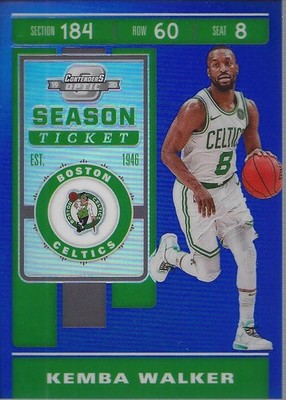 2019-20 Panini Contenders Optic Blue #1 Kemba Walker /99 - BSK