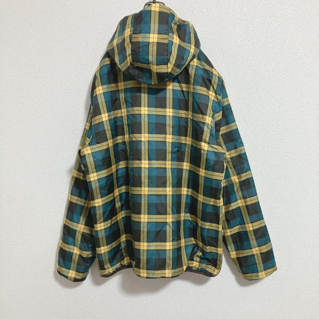 Reversible ELEMENT batting jacket check brown L - image 4