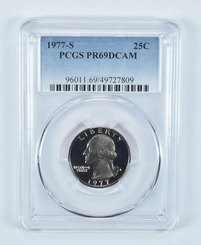 1977-S Washington Quarter PR69 DCAM PCGS Blue Label *5596