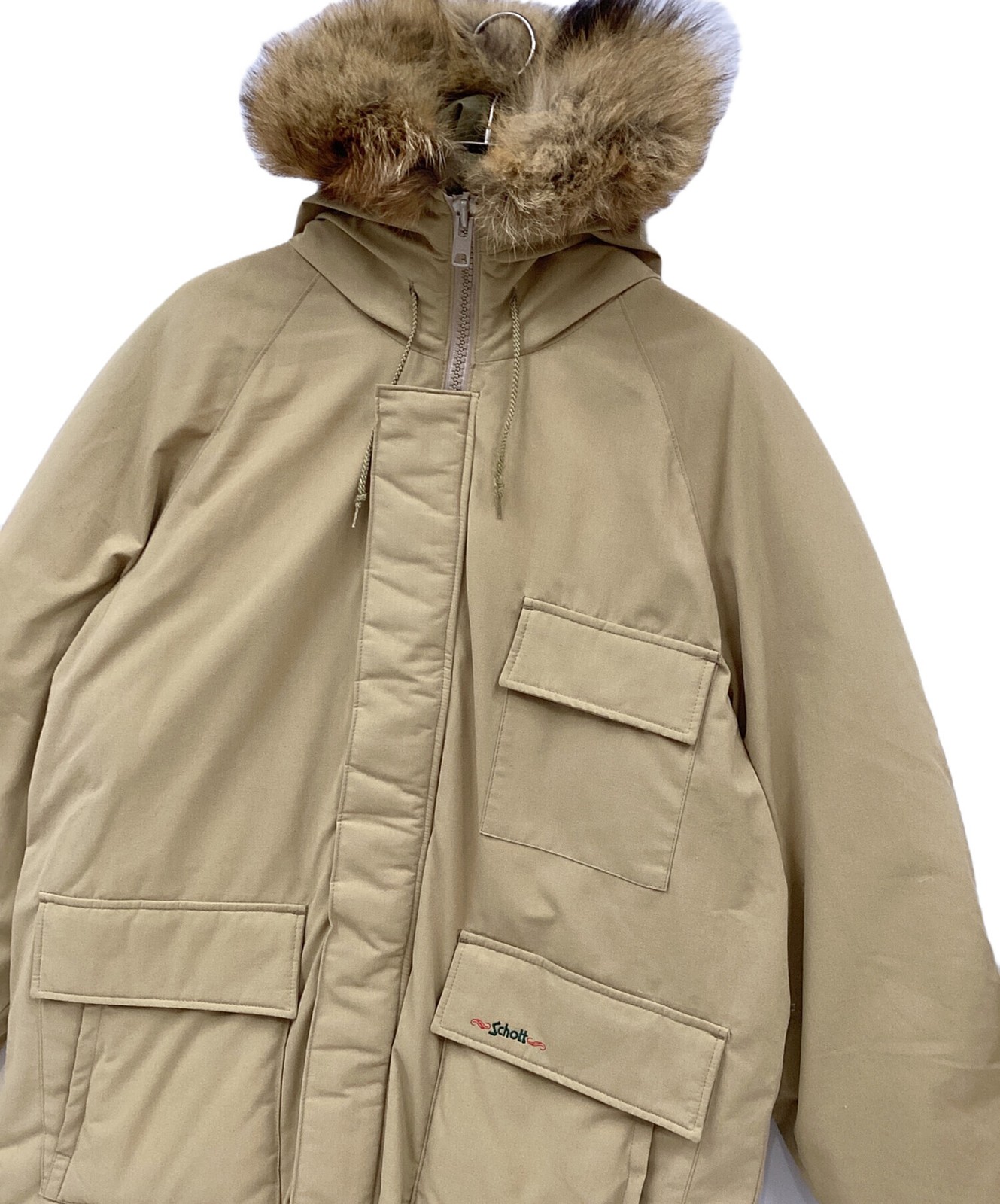 Schott Down jacket Size: L Beige Men - image 4
