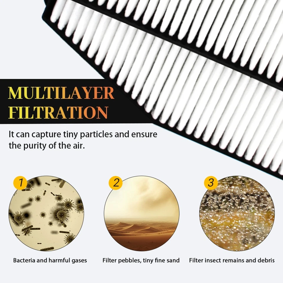 Filtro de aire para Chevrolet Silverado GMC Sierra 2500-3500HD 2011-2016 6,6 L diésel Foto 3 de 4