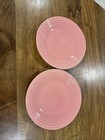 2 Fiestaware Rose Pink Peony 9” Luncheon Plate Lead Free New Fiesta — photo 1