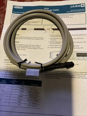 ADTRAN 1287402G1S Indoor ONT UPS CABLE 6 Ft